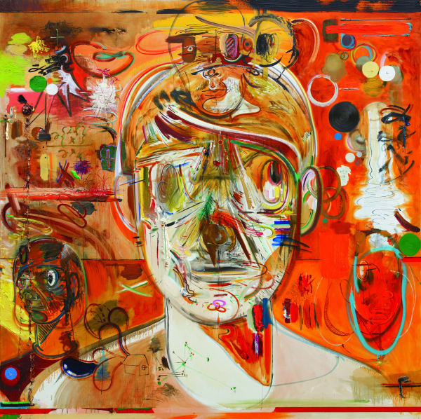 Water lilies people 2010 - 2011 oil and mixed media on canvas