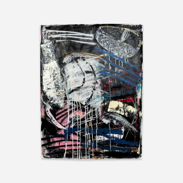 Xavier Baxter Wonder, 2023 Mixed media on paper 100 x 70 cm