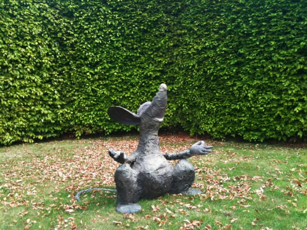 Mouse zen garden sculpture