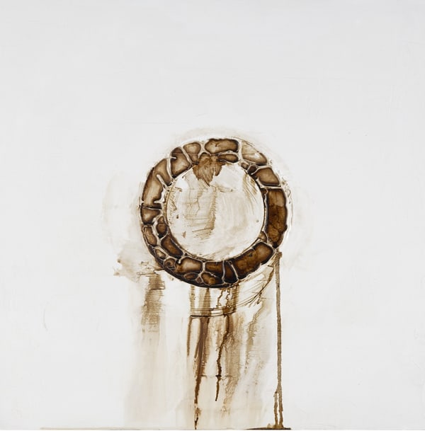 Dramatic coffee painting by artist Stephen Charlton