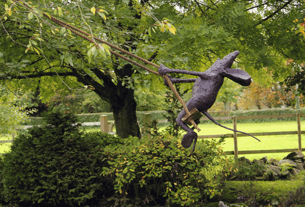 Mouse garden sculpture