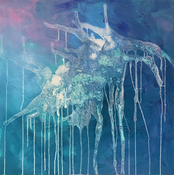 Contemporary Acrylic painting on a panel