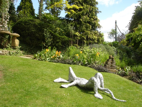 Mouse garden sculpture