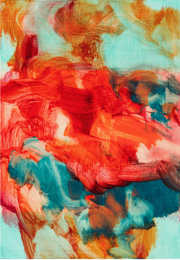 Rebecca Meanley - Untitled (Red-Turquoise), 2017