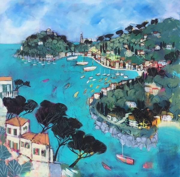 Relton Marine Portofino, 2024 Acrylic on deep edged unframed canvas 107 x 107cm