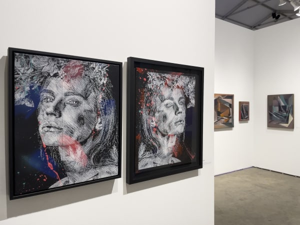 Picture of the Harman Projects booth at Outsider Art Fair