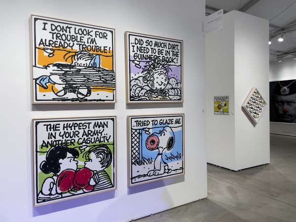 Picture of the Harman Projects booth at Outsider Art Fair