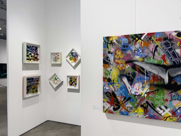 Picture of the Harman Projects booth at Outsider Art Fair