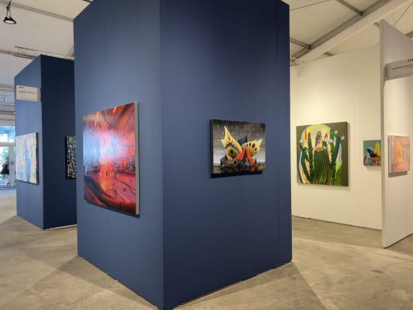 Installation view of the Harman Projects booth at CONTEXT Art Fair Miami