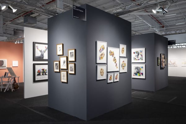 Harman Projects booth at Art On Paper 2023