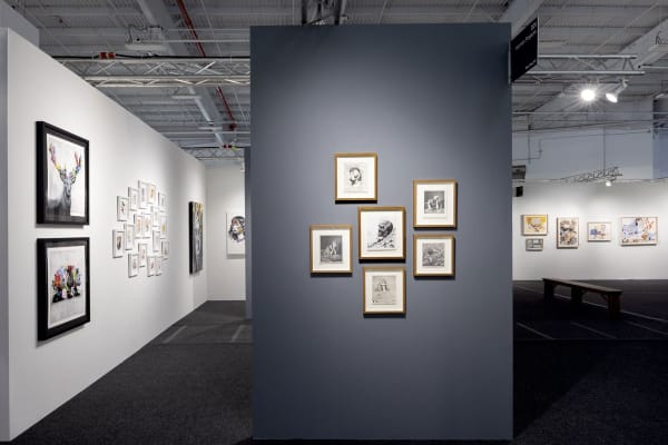 Harman Projects booth at Art On Paper 2023