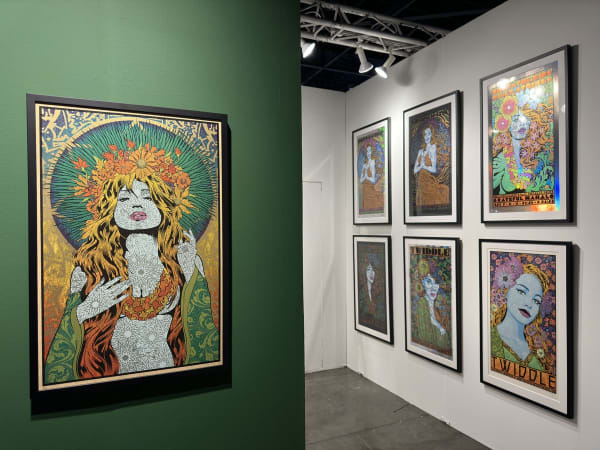Install image of Harman Projects Chuck Sperry booth at the Seattle Art Fair