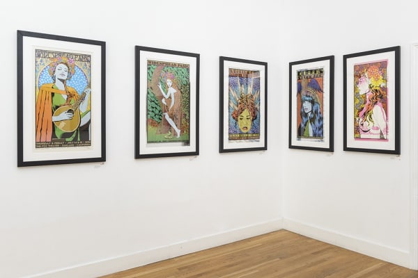 Chuck Sperry prints in black frames