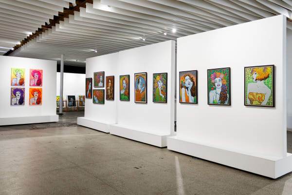 Installation view from Chuck Sperry's Idyllion solo exhibition on view at Mirus Gallery Denver, October 2022.