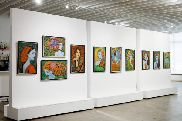 Installation view from Chuck Sperry's Idyllion solo exhibition on view at Mirus Gallery Denver, October 2022.