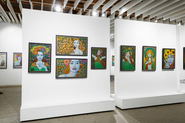 Installation view from Chuck Sperry's Idyllion solo exhibition on view at Mirus Gallery Denver, October 2022.