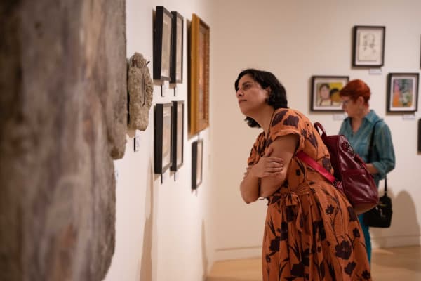 Installation view from the Moleskine Project art exhibition at the Mesa Arts Museum