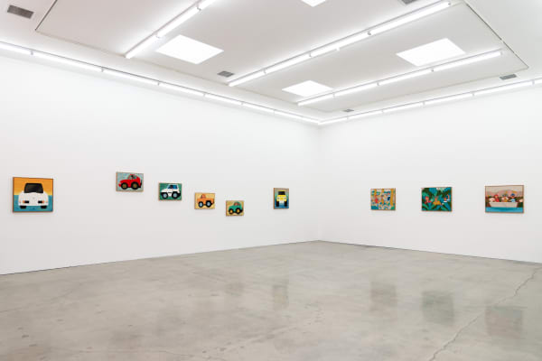 Installation view of Jun Oson's exhibition Loiter at Harman Projects Los Angeles