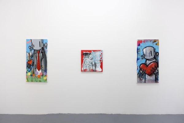 installation shot of ChrisRWK show 