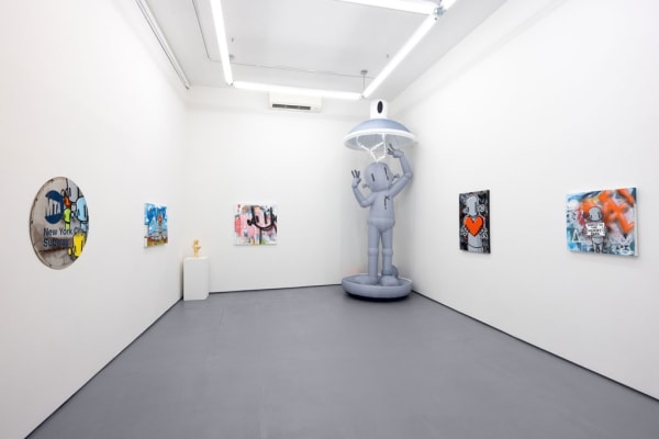 installation shot of ChrisRWK show 