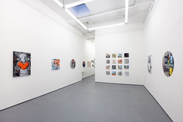 installation shot of ChrisRWK show 