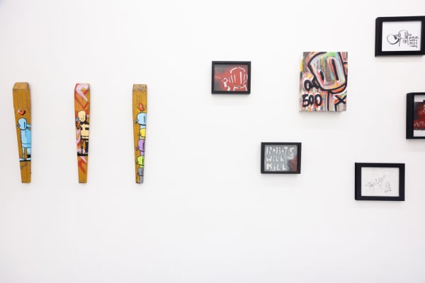 installation shot of ChrisRWK show 