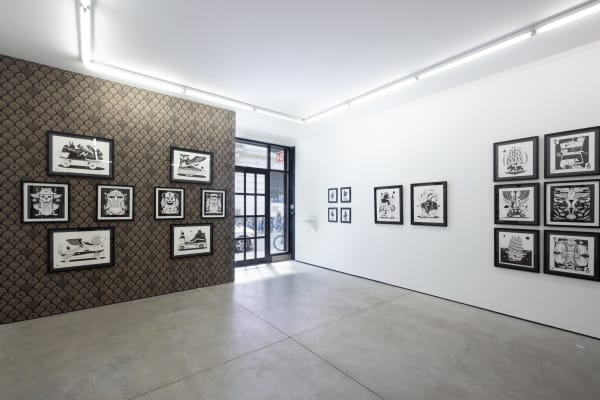 installation image from Jeremy Fish's exhibition "Drawing Conclusions"