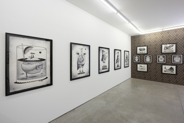 installation image from Jeremy Fish's exhibition "Drawing Conclusions"
