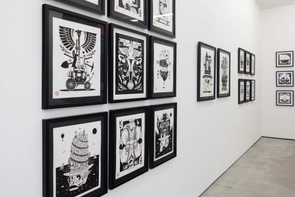 installation image from Jeremy Fish's exhibition "Drawing Conclusions"