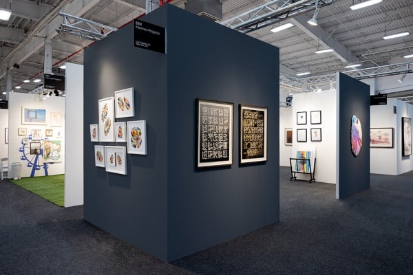 Harman Projects booth at Art on Paper