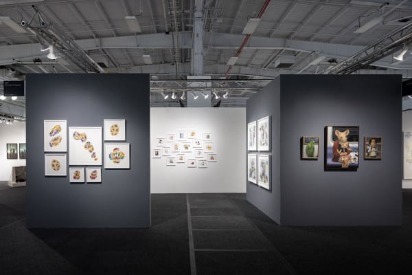 Harman Projects booth at Art on Paper