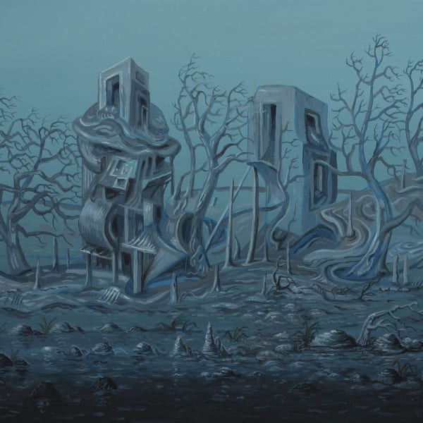 surrealistic underwater landscape by David Welker