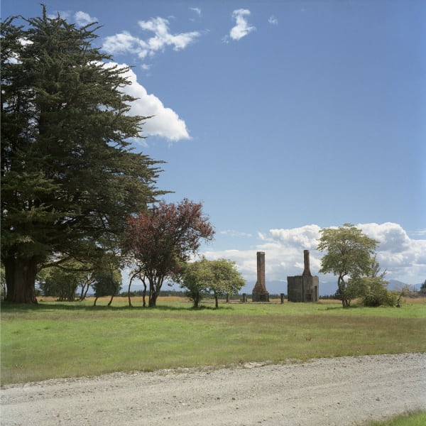 Bowling green and remains of club buildings. Waiuta. January 2013.