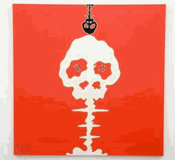 Takashi Murakami, Time Bokan-Missing in the Eyes-Red, 2006