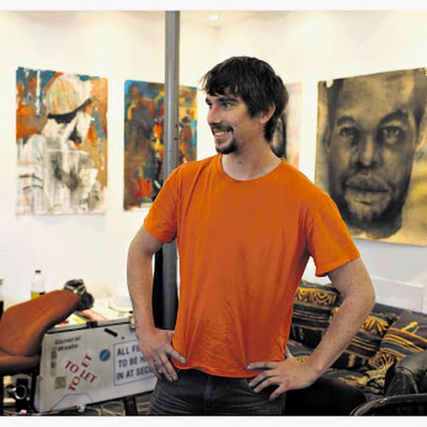 Monotypes with Found Material, 2025 Ross Passmoore