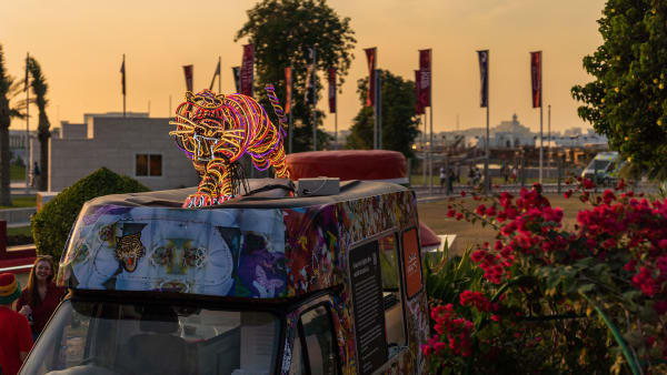 Chila's van travels to Qatar for the World Cup