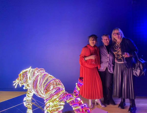 Chila with The Art Newspaper editor, Louisa Buck and Tate Modern director, Frances Morris