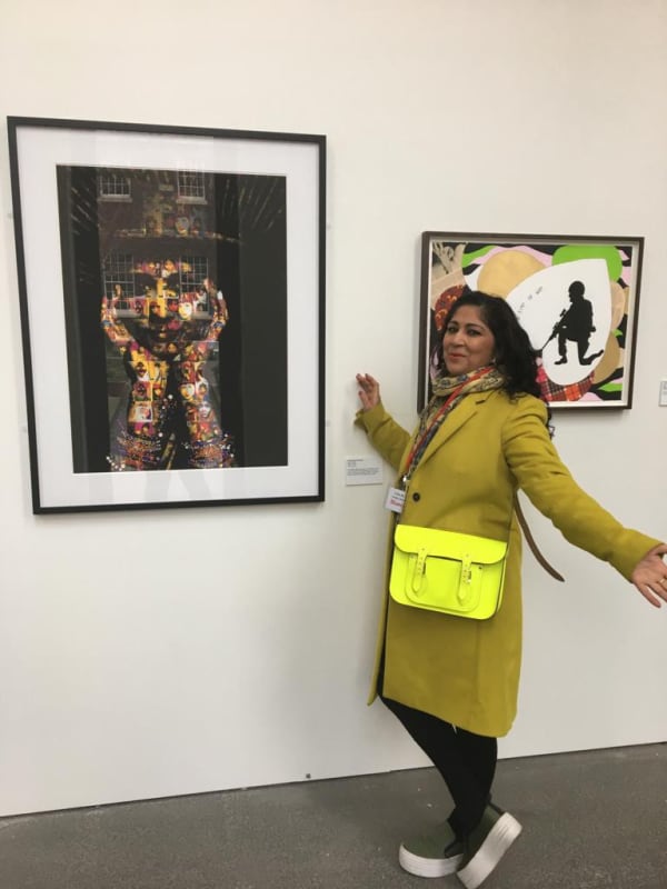 Chila at Public View exhibition at the Bluecoat in Liverpool, 2017
