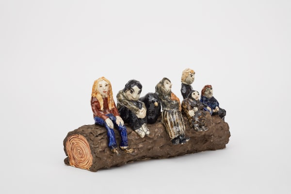 Klara Kristalova Stocken (de hemlösa) / The Log (The Homeless), 2020 Glazed stoneware, 27 x 65 x 27 cm