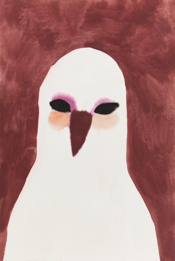Klara Kristalova Måsen / The Seagull, 2020 Watercolour and ink on paper, 46 x 31 cm