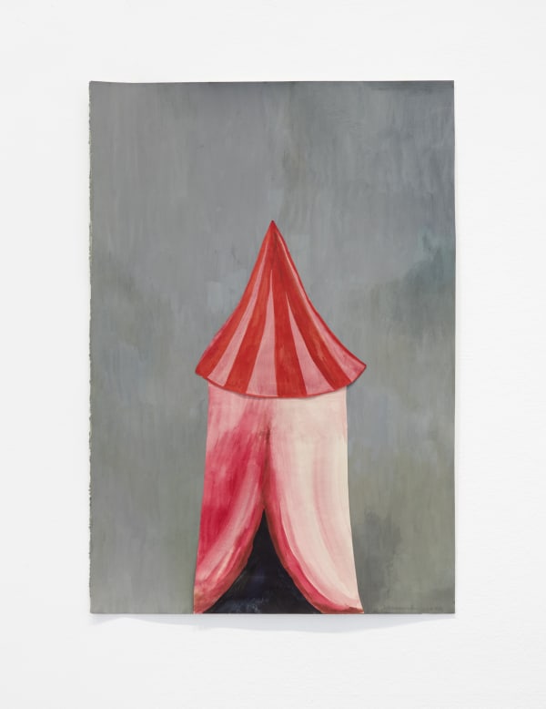 Klara Kristalova Cirkus / Circus, 2020 Watercolour, ink and gouache, collage on paper, 75,5 x 52 cm