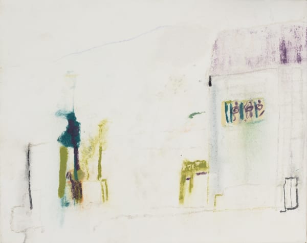 Hans Lannér, Gröna Drömmar, 2024. Watercolour and dry pastel on paper, 22x28 cm