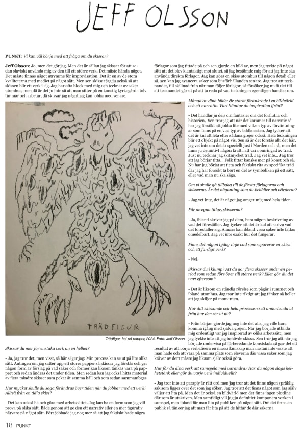 Interview in Punkt, Jeff Olsson, Release at Crum Heaven, Stockholm, Sweden 26.11 2025