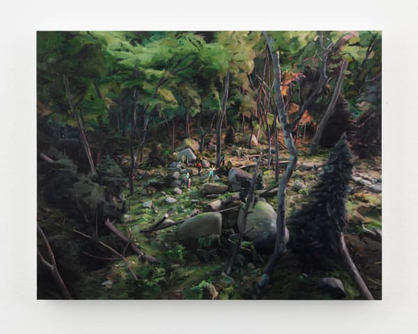 Amy Bennett, Lost, 2024. Oil on panel, 45,7x58,4x3,8 cm