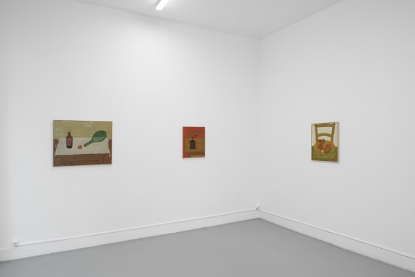 Aim&eacute;e Moreau, Quatre bo&icirc;tes &agrave; oeuf dont une ouverte, Fabienne Levy Geneva, 2025 &copy;Tristan Savoy