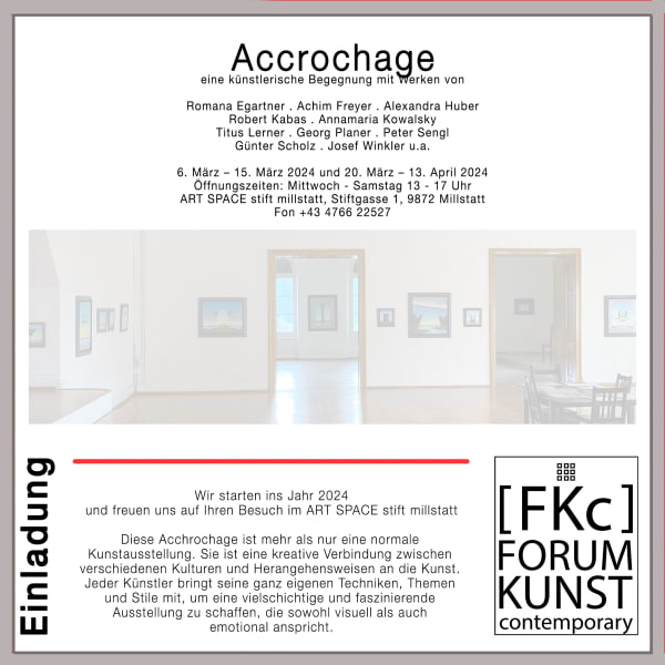 Postkarte, Gruppenausstellung Accrochage