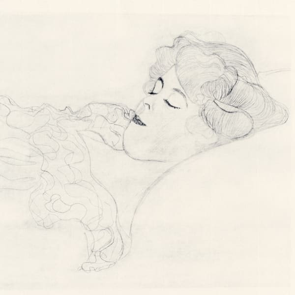 Gustav Klimt, Woman Sleeping, 1907