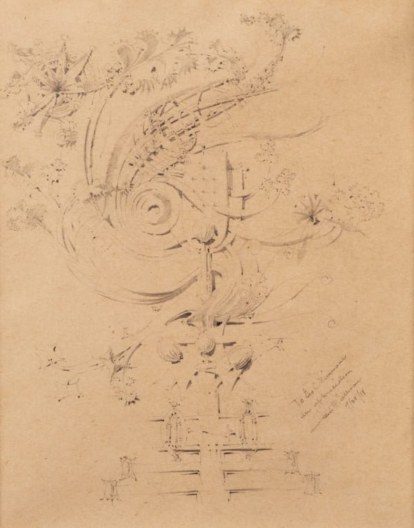 Louis Henry Sullivan, Sketch for Foliated Motif, 1918