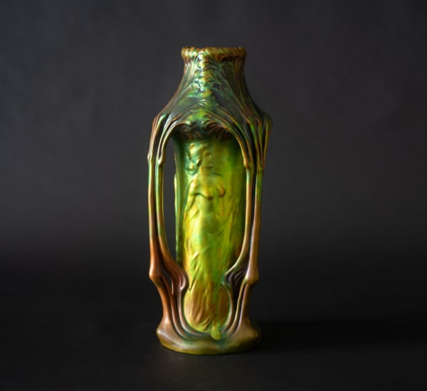 Zsolnay Pecs, Maidens Vase, c. 1900