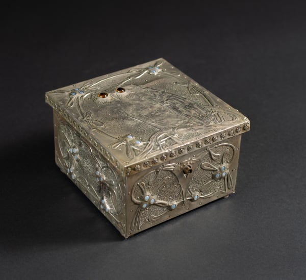 Alfred Daguet, Silver Owl Box, c. 1900